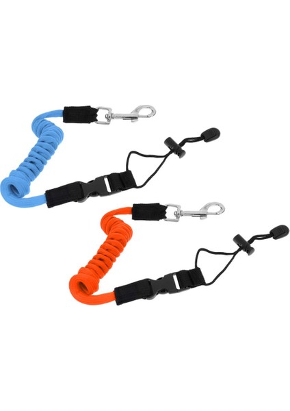 2x Elastik Kayak Kano Kürek Tasma Tutucu Güvenli Kordon Kablosu Ipi 140CM
