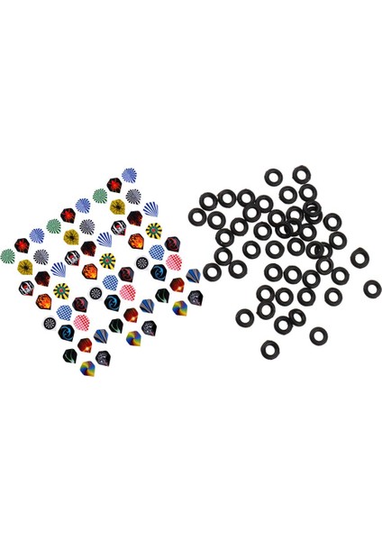 100 Pcs Contalı 60 Pcs Uçuşları Şaft Grommet Yıkayıcı