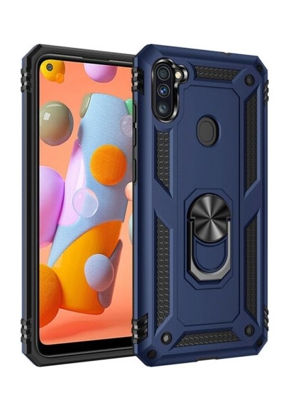 Samsung Galaxy A11 Kılıf Ultra Korumalı Yüzüklü Manyetik Vega Kapak