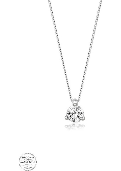 Swarovski Crystal 925 Ayar Gümüş Kolye