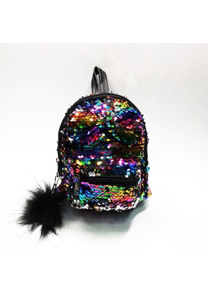 Papyon Figürlü Gökkuşağı Renk Çocuk Sırt Çantası