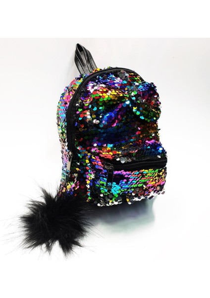 Papyon Figürlü Gökkuşağı Renk Çocuk Sırt Çantası modelleri