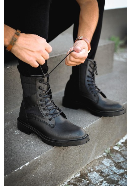 Gabin Polarlı Fermuarlı Erkek Askeri Postal Bot