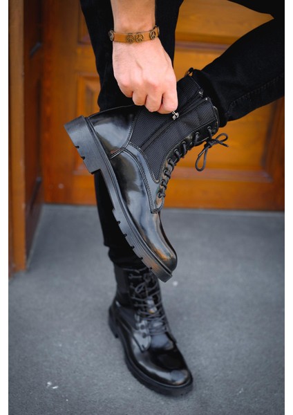 Gabin Polarlı Fermuarlı Erkek Askeri Postal Bot modelleri