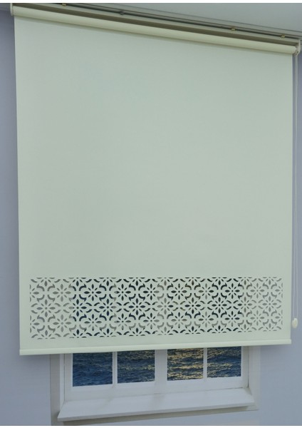 Lazer Kesim Kalın Ithal Mat Stor Perde - 30 cm Lazer Yüksekliği