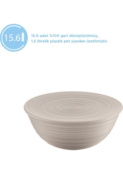 Tierra Xl Kapaklı Salata Kasesi - Kahverengi