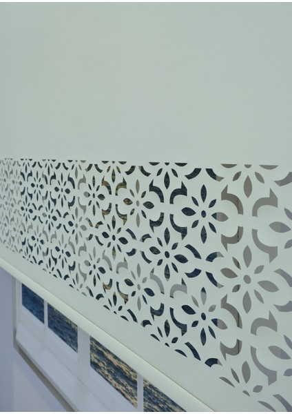 Lazer Kesim Kalın Ithal Mat Stor Perde - 30 cm Lazer Yüksekliği fiyatları