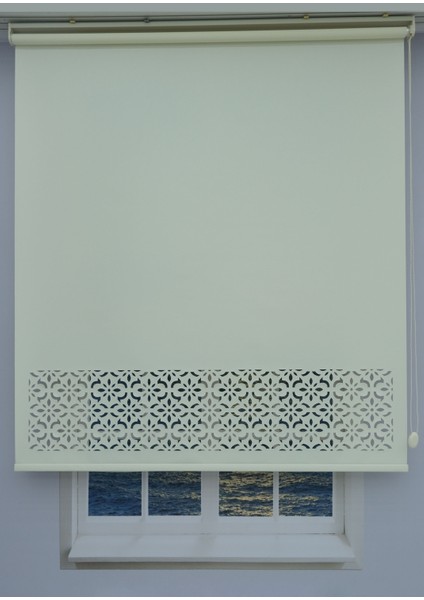 Lazer Kesim Kalın Ithal Mat Stor Perde - 30 cm Lazer Yüksekliği modelleri