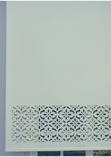 Lazer Kesim Kalın Ithal Mat Stor Perde - 30 cm Lazer Yüksekliği fırsatları