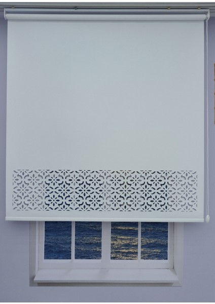 Lazer Kesim Kalın Ithal Mat Stor Perde - 30 cm Lazer Yüksekliği modelleri