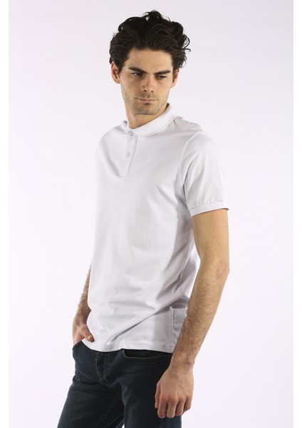 3717 Basic Battal Polo Yaka Erkek Tshirt
