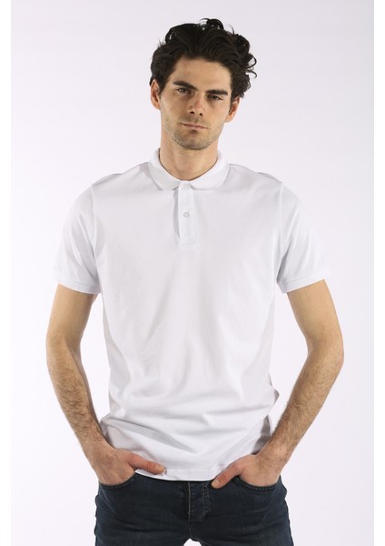 3717 Basic Battal Polo Yaka Erkek Tshirt