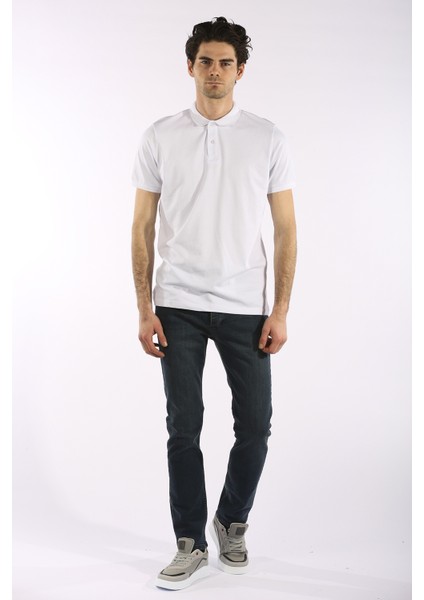 3717 Basic Battal Polo Yaka Erkek Tshirt