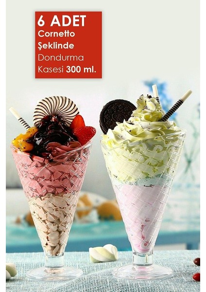 Cornetto 6'lı Dondurma Kasesi 300 ml