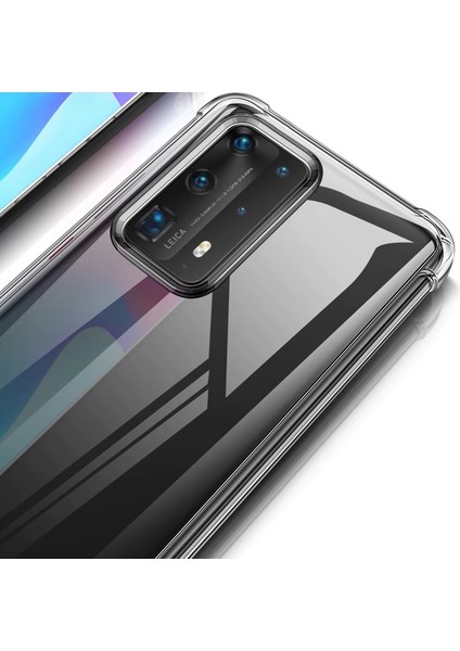 Huawei P40 Kılıf Ultra Korumalı Şeffaf Antishock Silikon