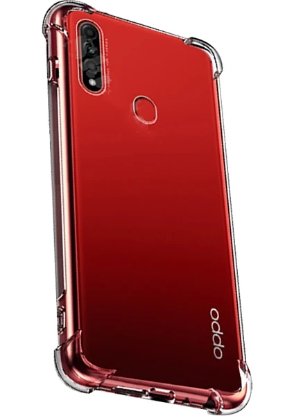 Kny Oppo A91 Kılıf Ultra Korumalı Şeffaf Antishock Silikon