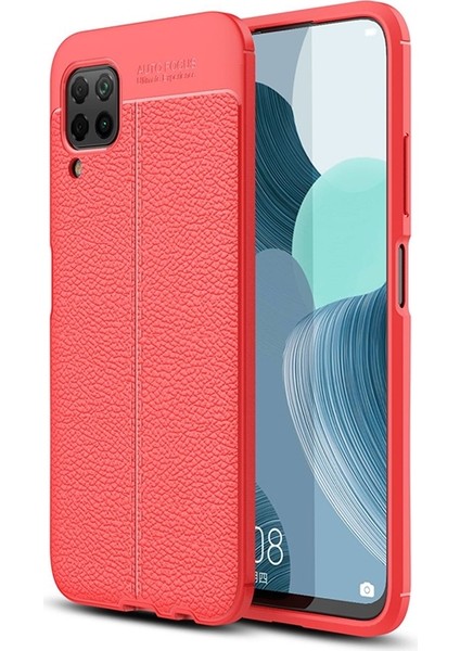 Huawei P40 Lite Kılıf Deri Desenli Lux Niss Silikon