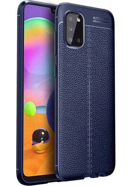 Samsung Galaxy A31 Kılıf Deri Desenli Lux Niss Silikon