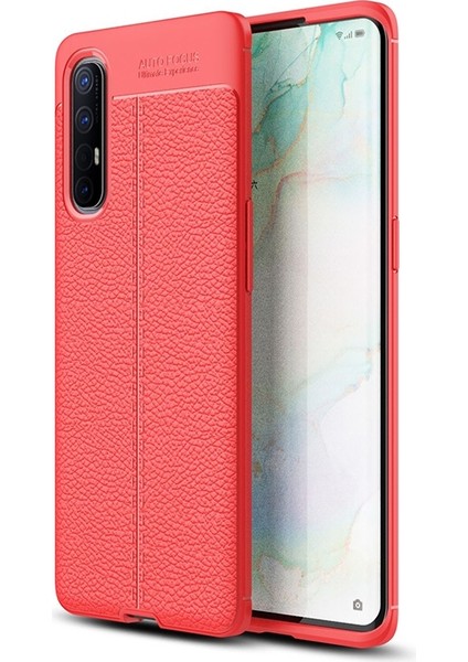 Oppo A91 Kılıf Deri Desenli Lux Niss Silikon