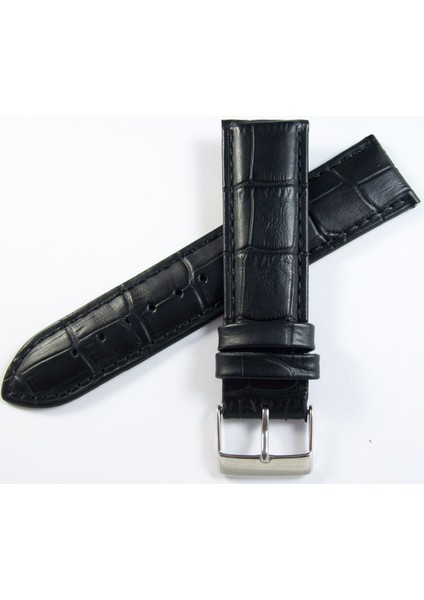 Cobra Deri Saat Kordonu 22MM Xl Uzun Siyah Saat Kayışı Kroko fiyatları