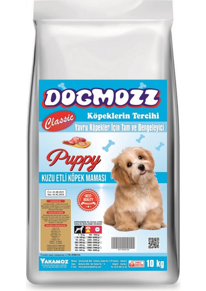 Classic Kuzulu Puppy Yavru Köpek Maması 10 kg
