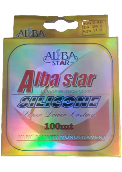 Alba Star Sılıcone 100M Sarı Misina
