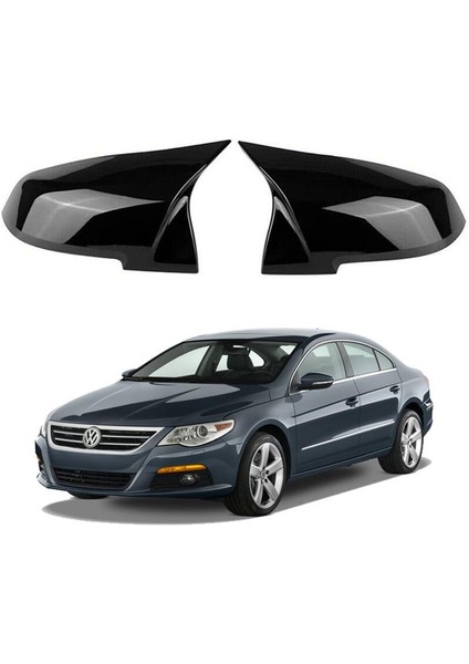 X-Large Garage Volkswagen Passat cc 08-12 Araca Özel Batman Yarasa Ayna Kapağı Pianoblack