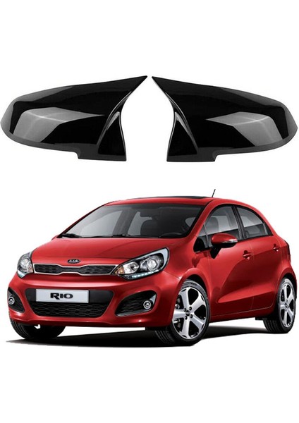 Kia Rio 11-17 Araca Özel Batman Yarasa Ayna Kapağı Pianoblack