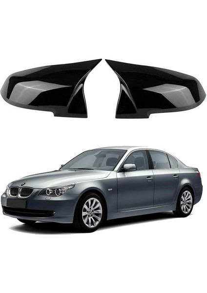 X-Large Garage Bmw E60 05-11 Araca Özel Batman Yarasa Ayna Kapağı Pianoblack