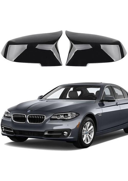 X-Large Garage Bmw F10 2014-2017 Araca Özel Batman Yarasa Ayna Kapağı Pianoblack