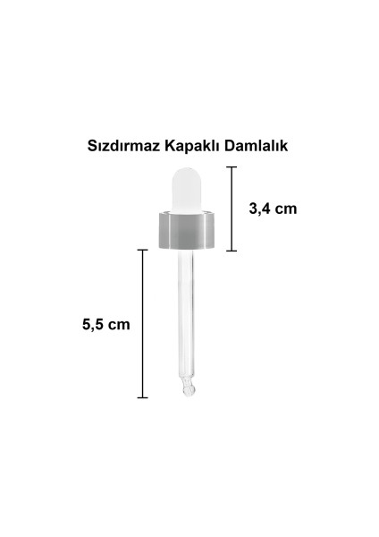 20 cc Amber Damlalık Metal Gümüş Sızdırmaz Kapaklı 20 ml Dropper Cam Serum Şişesi 6 Adet modelleri