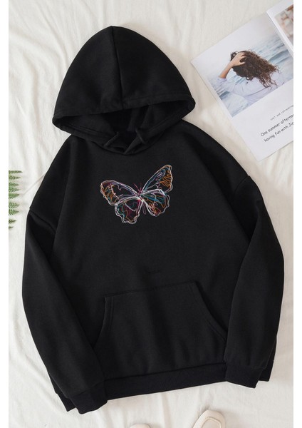 Butterfly Baskılı Sweatshirt fiyatları
