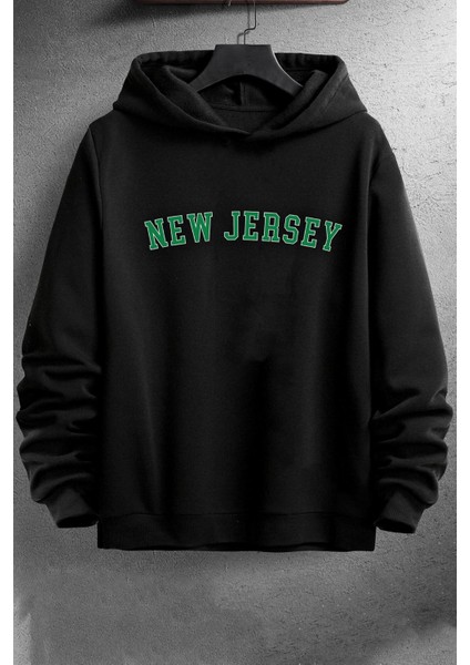 New Jersey Baskılı Sweatshirt