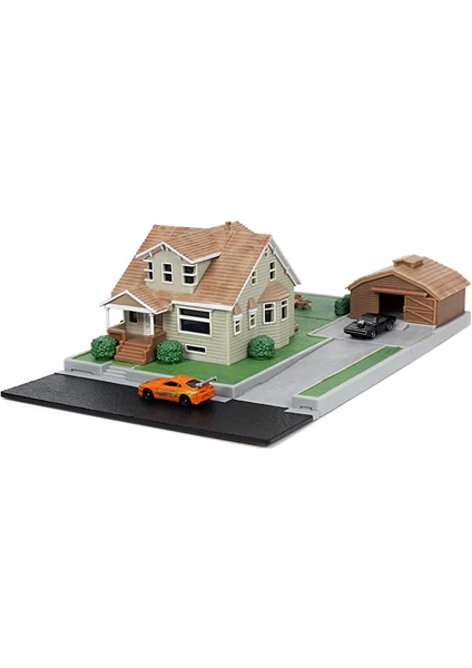 Jada Toys Hızlı ve Öfkeli Nano Scene Dom Toretto's House Diorama Set