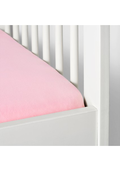 Len Lastikli Çarşaf Seti 2 Adet, Pembe-Beyaz, 120X60 cm fiyatları