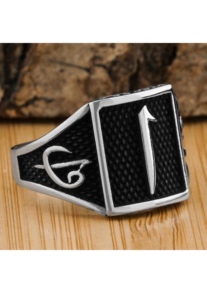 925 Ayar Gümüş Elif Vavlı Elif Yüzük