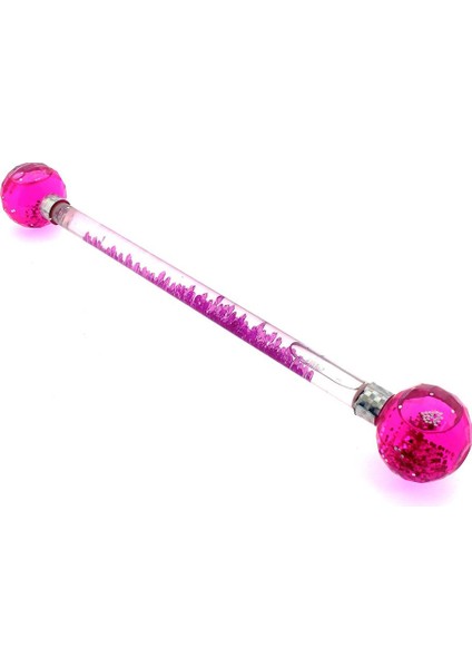 Parıltılı Simli Baton - Pembe