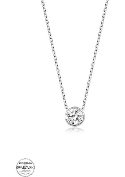 Swarovski Crystal 925 Ayar Gümüş Kolye