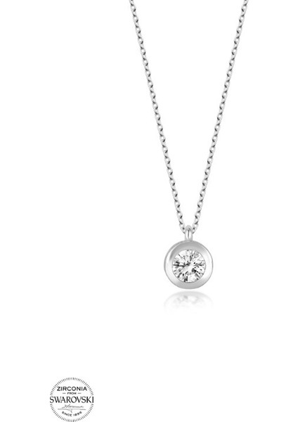 Swarovski Crystal 925 Ayar Gümüş Kolye