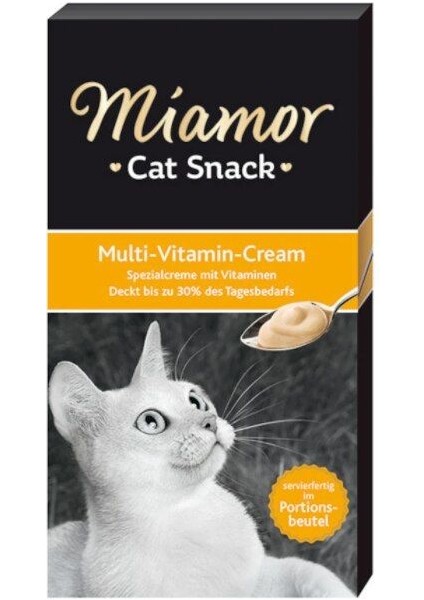 Cat Snack Multi Vitamin Cream Kedi Ödülü 6 x 15 gr