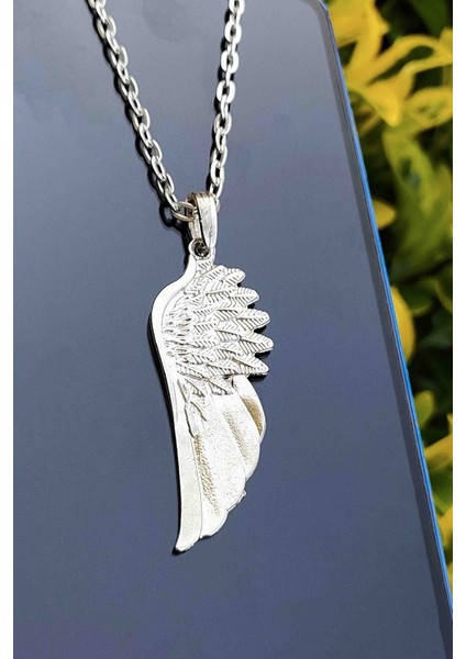 Kartal Kanat Gümüş Erkek Kolye