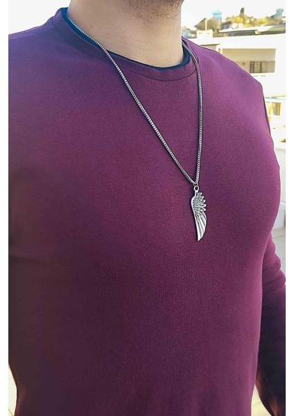 Kartal Kanat Gümüş Erkek Kolye modelleri