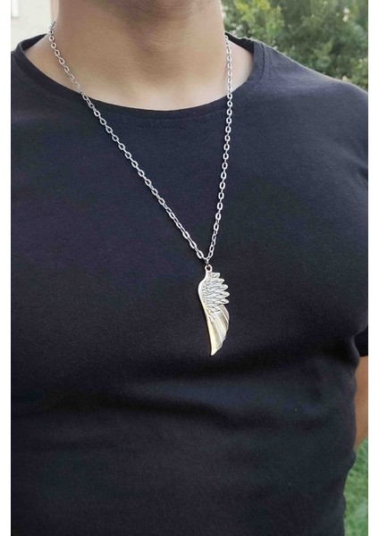 Kartal Kanat Gümüş Erkek Kolye indirimleri