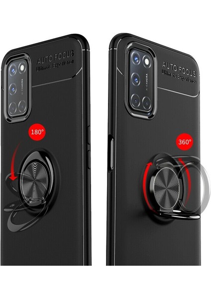 Oppo A52 Kılıf Yüzüklü Manyetik Ravel Silikon modelleri
