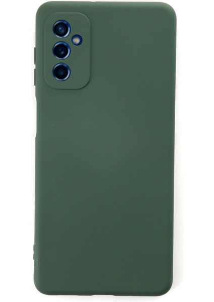 Samsung Galaxy M13 Kapak Içi Kadife Kamera Korumalı Lansman Silikon Kılıf - Yeşil