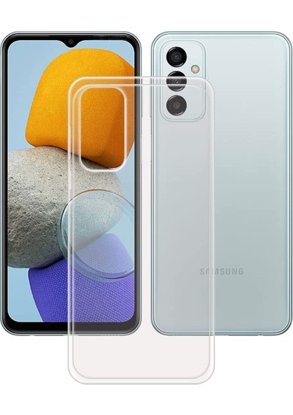 Kzy Samsung Galaxy M13 Kapak  Süper Silikon Şeffaf Kılıf