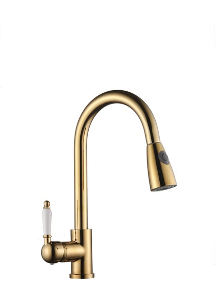 Spiralli Mutfak Eviye Bataryası Gold