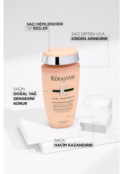 Curl Manifesto Bain Hydratation Douceur For Curly Hair Shampoo 250 ml