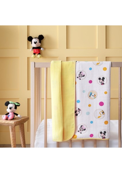 Disney Mickey Baby Pamuk Lisanslı Müslin Battaniye