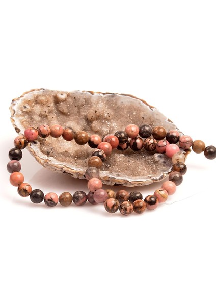 Rodonit Taşı Dizi ( 8 mm )